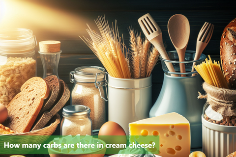 How many carbs are there in cream cheese?