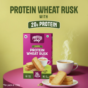 Protein Chef High Protein No Maida Premium Rusk (Elaichi Toast)