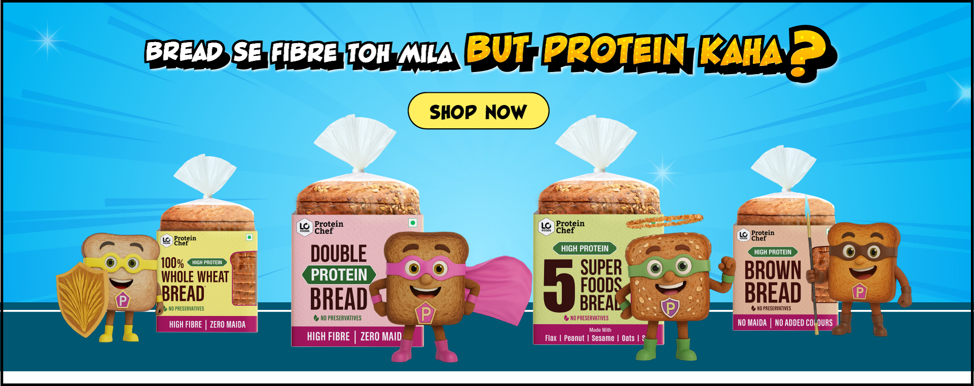 High Protein Breads