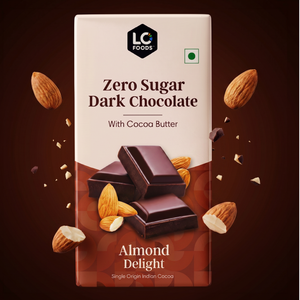 Lo! Foods Sugar Free Dark Chocolate Bar (Almond Delight)