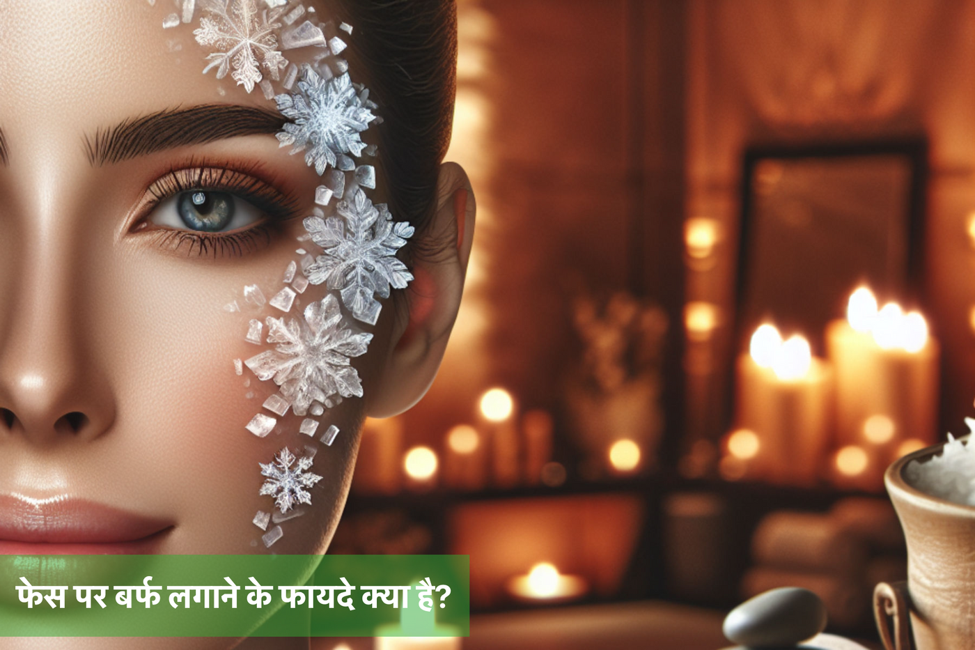 फेस पर बर्फ लगाने के फायदे क्या है?