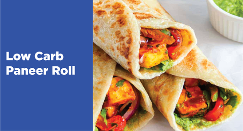 Recipe : Low Carb Paneer Roll