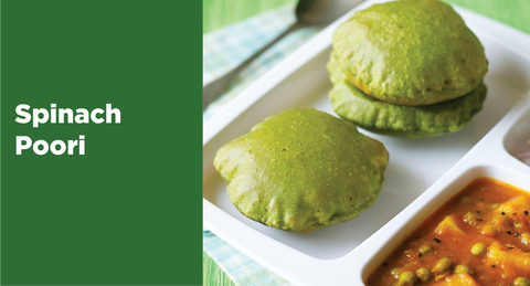 Spinach Poori