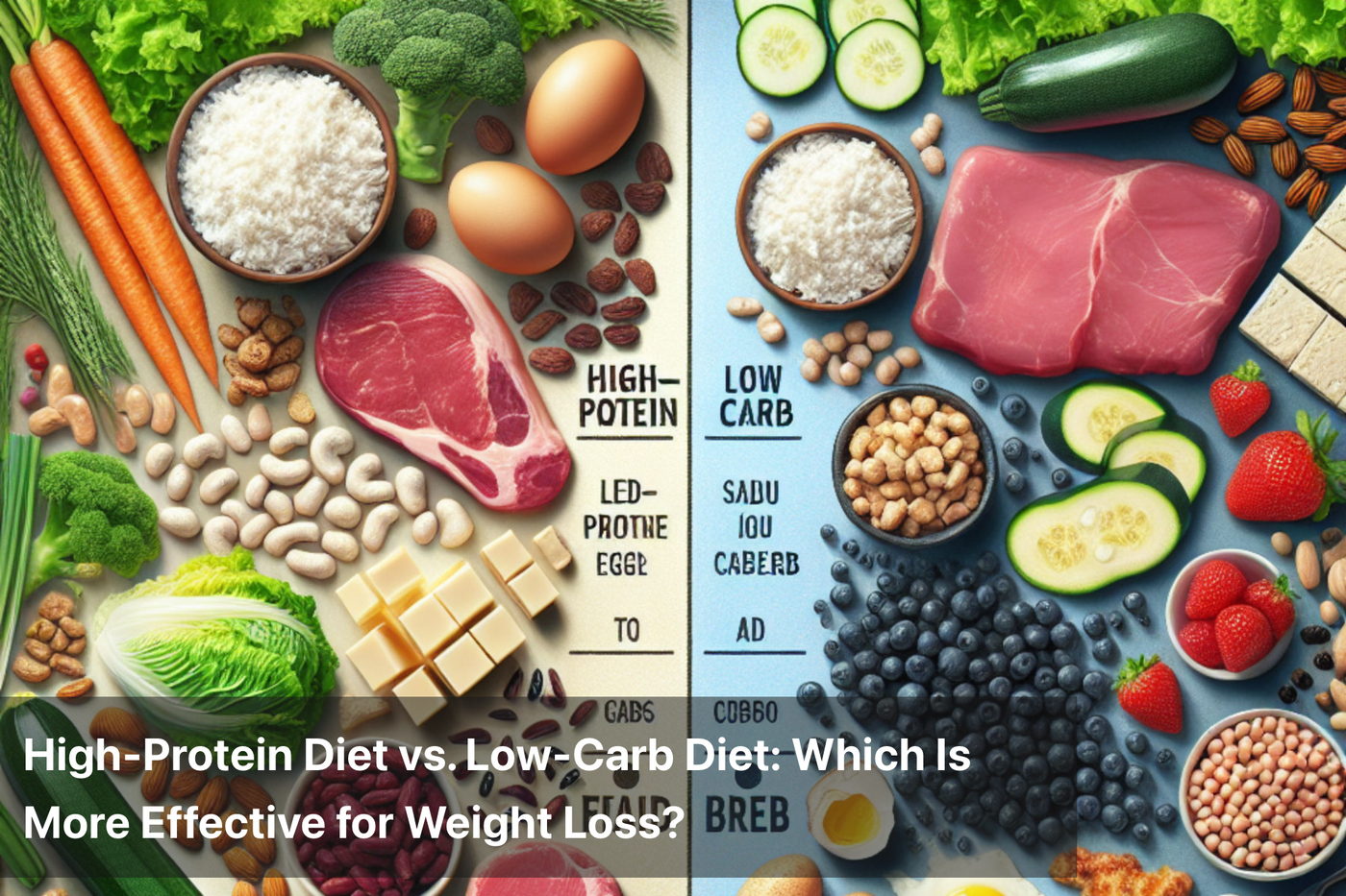 High-Protein Diet vs. Low-Carb Diet: Which Is More Effective for Weight Loss?