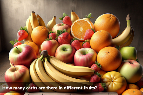 How many carbs are there in different fruits?