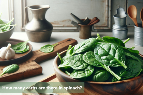 How many carbs are there in spinach?