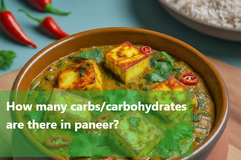 How many carbs are there in paneer?