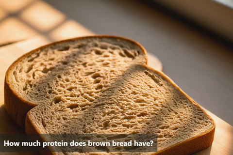 How much protein does brown bread have?