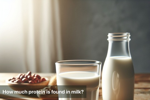 How much protein is found in milk?