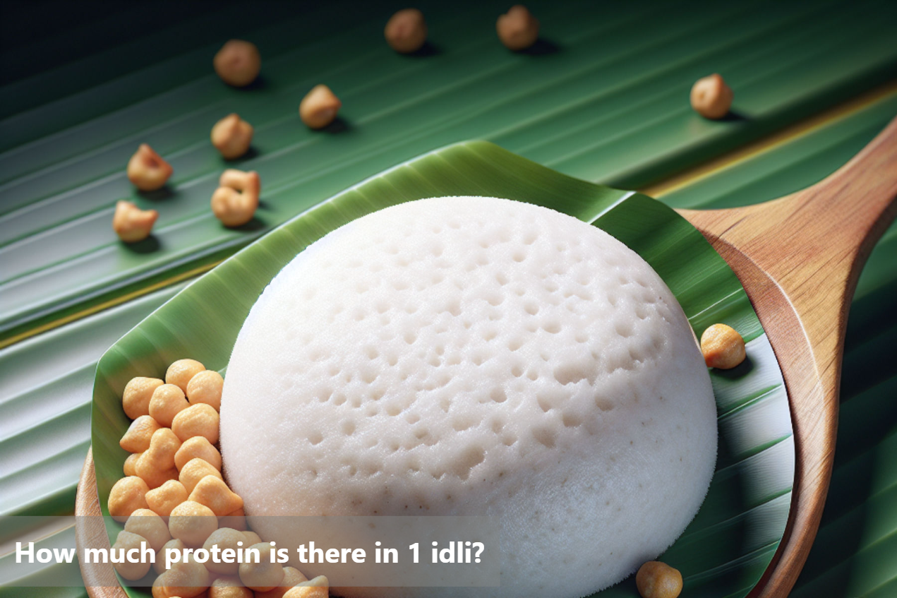 How much protein is there in 1 idli?