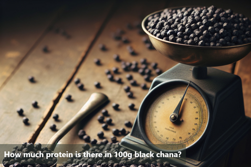 How much protein is there in 100g black chana?