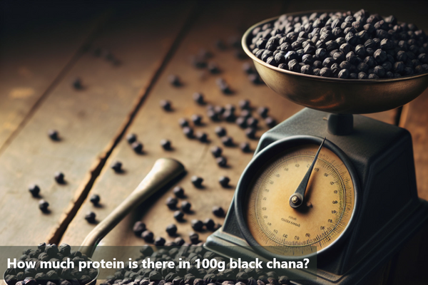 How much protein is there in 100g black chana?