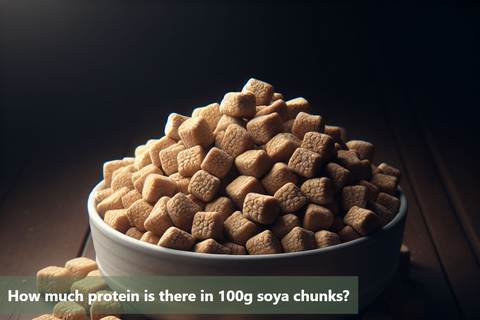 How much protein is there in 100g soya chunks?