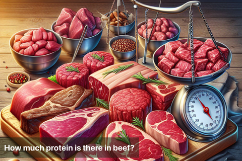 How much protein is there in beef?