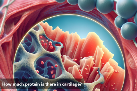 How much protein is there in cartilage?