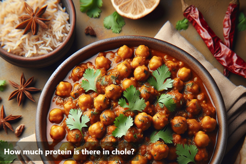 How much protein is there in chole?