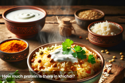 How much protein is there in khichdi?