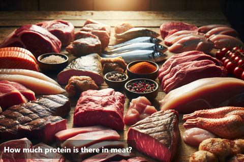 How much protein is there in meat?