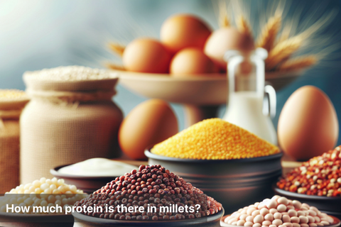 How much protein is there in millets?