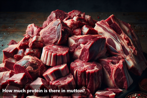 How much protein is there in mutton?