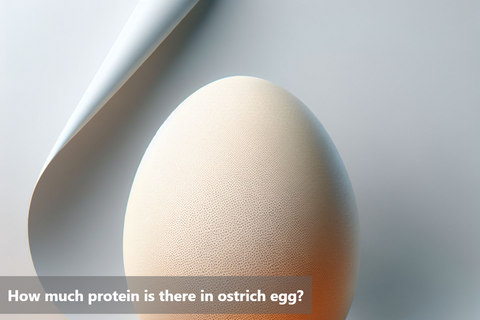 How much protein is there in ostrich egg?