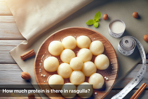 How much protein is there in rasgulla?