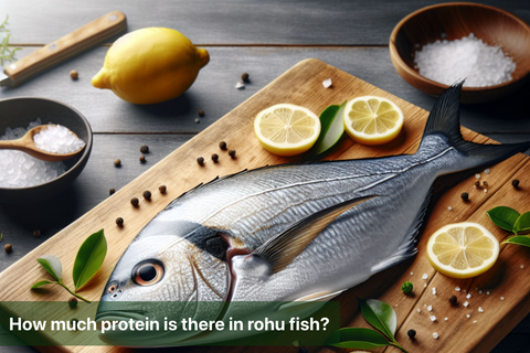 How much protein is there in rohu fish?