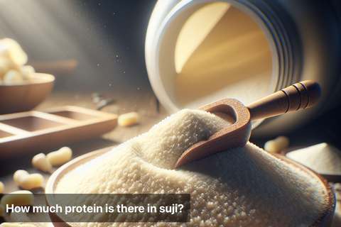 How much protein is there in suji?