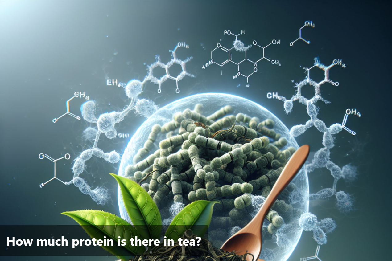 How much protein is there in tea?