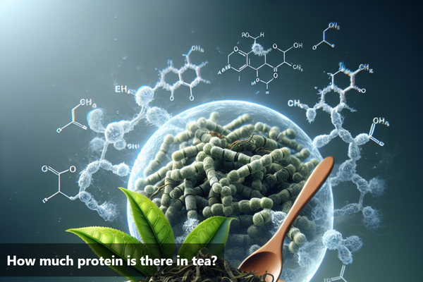 How much protein is there in tea?