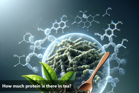 How much protein is there in tea?