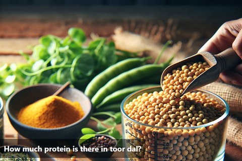 How much protein is there in toor dal?