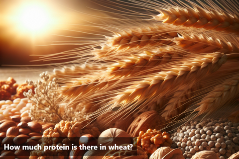 How much protein is there in wheat?