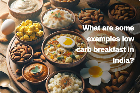 What are some examples of low carb breakfast in India?