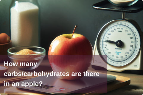 How many carbs/carbohydrates are there in an apple?