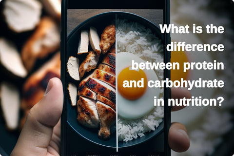 What is the difference between protein and carbohydrate in nutrition?