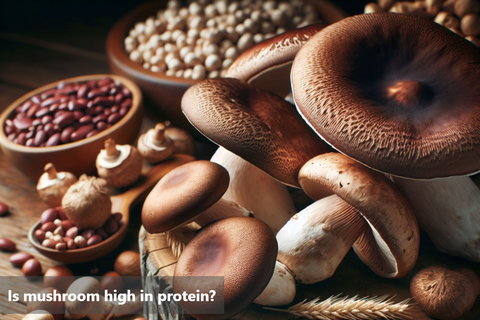 Is mushroom high in protein?