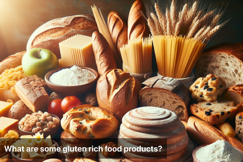 What are some gluten rich food products?