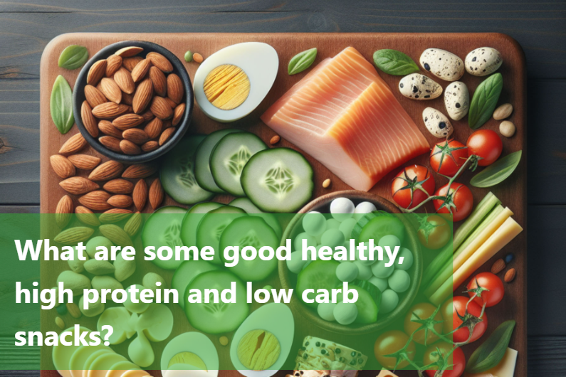 What are some good healthy, high protein and low carb snacks?