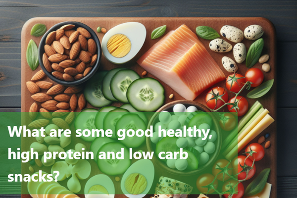 What are some good healthy, high protein and low carb snacks?