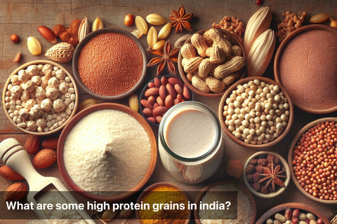 What are some high protein grains in india?