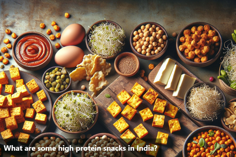 What are some high protein snacks in India?