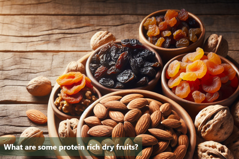 What are some protein rich dry fruits?