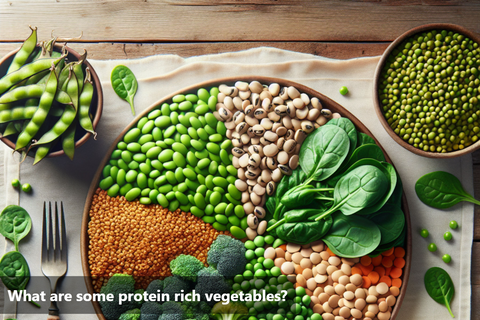 What are some protein rich vegetables?