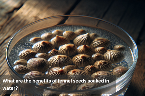 What are the benefits of fennel seeds soaked in water?