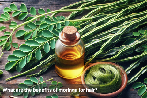 What are the benefits of moringa for hair?