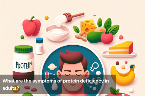 What are the symptoms of protein deficiency in adults?