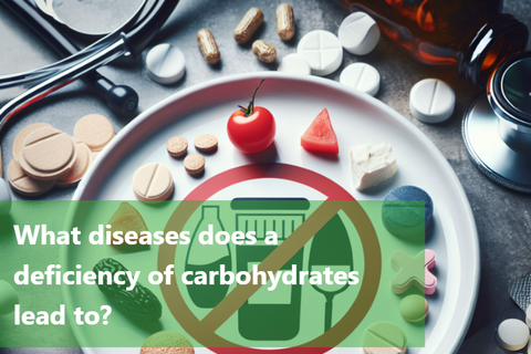 What diseases does a deficiency of carbohydrates lead to?