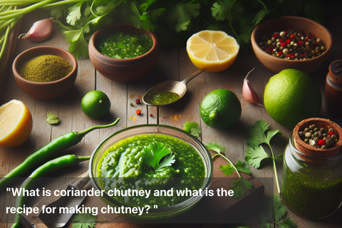 What is coriander chutney and what is the recipe for making chutney?