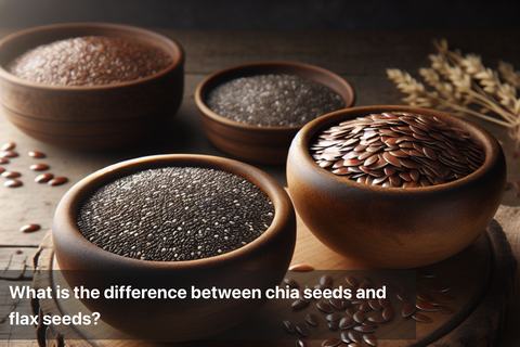 What is the difference between chia seeds and flax seeds?